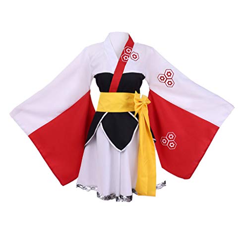VintageCos Women's Anime Inuyasha Cosplay Sesshomaru Costume Set Kimono Uniform Suit Halloween Cosplay Outfits - Large