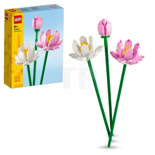 LEGO | Lotus Flower - Building Toy for Kids, Girls & Boys, Ages 8+ - Artificial Lotus for Home Decor & Display - Gift for Her & Him - 40647 - Multicolor