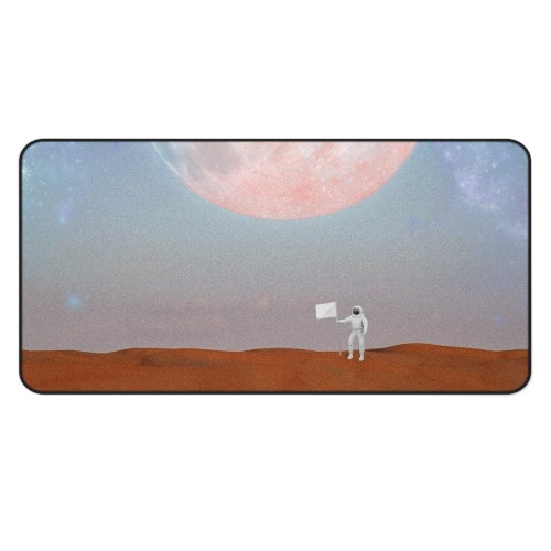 Astronaut On Landing on Planet X Mouse Pad Desk Mat - 15.5" × 31"