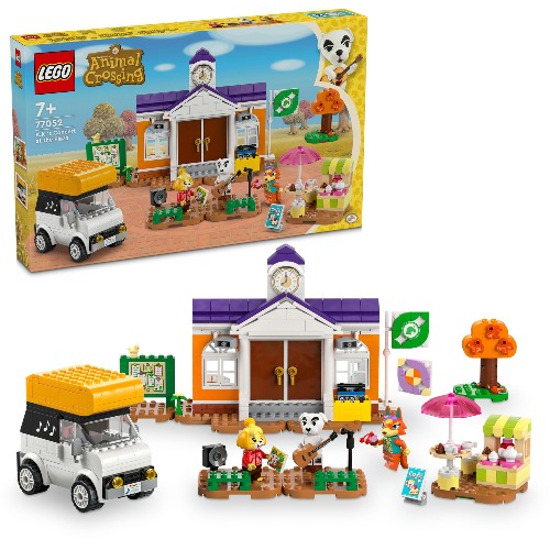 LEGO® Animal Crossing™ K.K.’s Concert in The Plaza 77052 Building Toy with Café Playset and Vehicle from The Video Games for Girls and Boys Aged 7 Plus, Pretend Play Toy for Kids