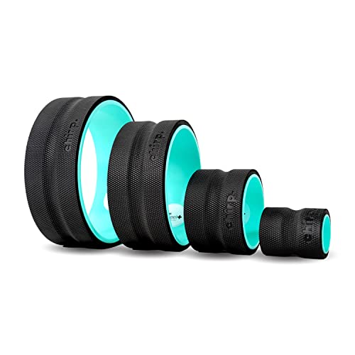 Chirp Wheel Foam Roller - Targeted Muscle Roller for Deep Tissue Massage, Back Stretcher with Foam Padding - Blue - 4-Pack