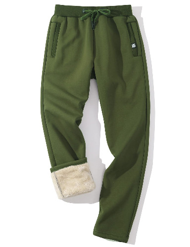 Gihuo Men's Sherpa Lined Sweatpants