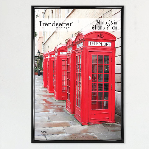 MCS Trendsetter Poster Frame, Black, 24 x 36 in, Single - 24 x 36 in Single Frame