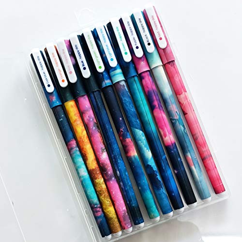sencoo 10 pack Cute Pens for Women Colorful Gel Ink Pens Multi Colored Pens for Bullet Journal Writing Roller Ball Fine Point Pens for Kids Girls Children Students Gifts School Prize - style7