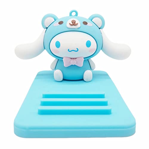 Cute Phone Stand for Desk, Kawaii Cell Phone Holder for Girls, Compatible with All Mobile Phones - Blue-2-2