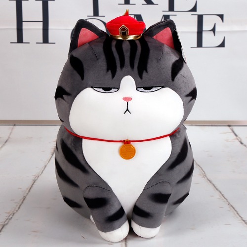 30-50cm di lunghezza Live My Emperor Cat Doll Bazaar peluche nero di alta qualità Kawaii Cartoon Anime cuscino imbottito regalo di natale per i bambini - AliExpress 