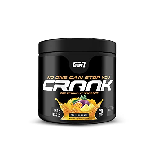 ESN Crank, Tropical Punch, 380g, kompletter Pre Workout Booster 