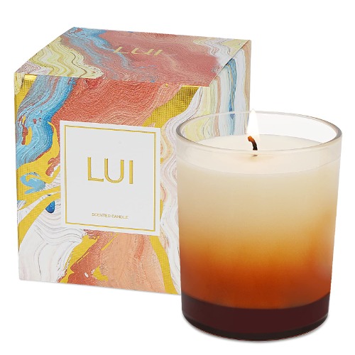 LUI Wocanbebetter | Premium Soy Wax Scented Candles | 7.4 oz 40 Hours Burning time | All Natural Soy Wax Candles | Aromatherapy Candles with Color Gift Box(Lime & Bergamot) - Lime & Bergamot