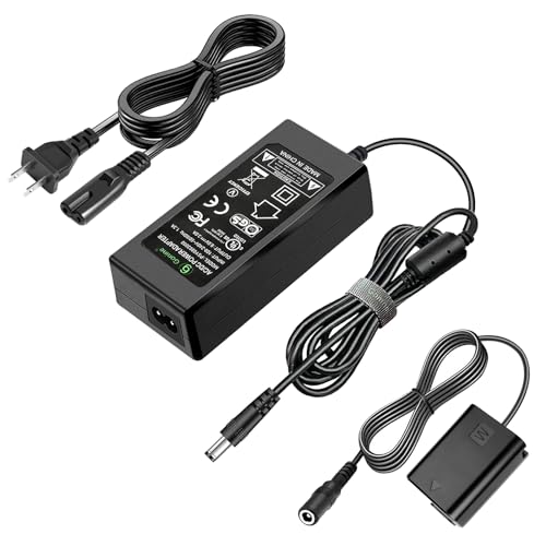 Continuous Power Supply Dummy Battery AC Adapter Kit for Sony Alpha Cameras