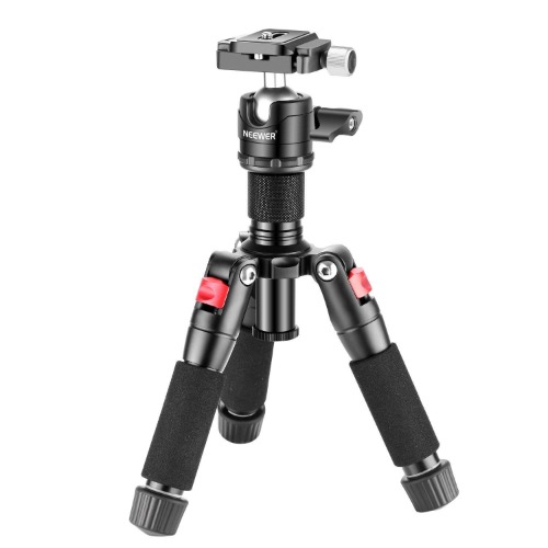 NEEWER Mini Tripod for Camera with 360° Ball Head Aluminum Alloy 20"/ 50cm 1/4" Arca Type Quick Plate, Portable Desktop Travel Tripod for DSLR Camera Video Camcorder, Max Load: 11lb/5kg - 