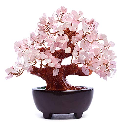 Rose Quartz Gem Stone Money Tree