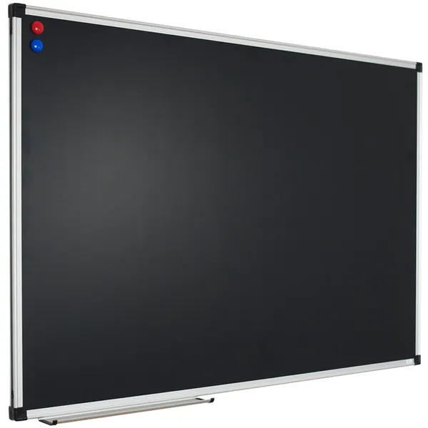 XBoard Magnetic Chalkboard Blackboard 36 x 24, Chalk Board/Black Board with 2 Magnets - 36" x 24" Silver