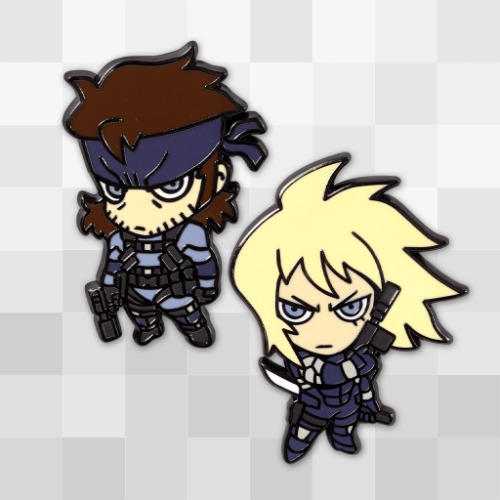 Snake and Raiden Enamel Pin Set | Default Title