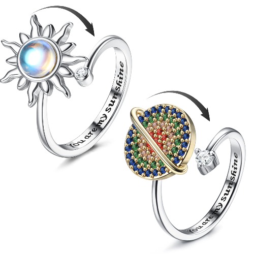 Spinny anxiety rings