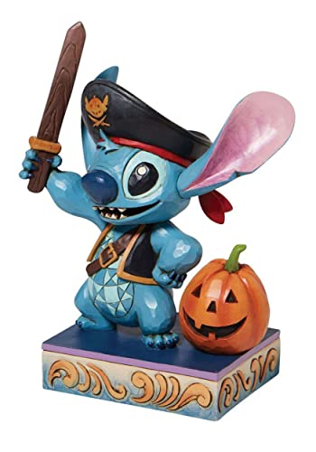 Enesco Disney Traditions Pirate Stitch Figurine Brown 6008987, 6.2 Inch