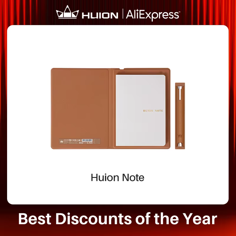 HUION Note 2-in-1 Digital Notebook Drawing Tablet With Battery-free Pen, Bluetooth Wireless Paper Tablet Electronic Writing Pad - AliExpress 