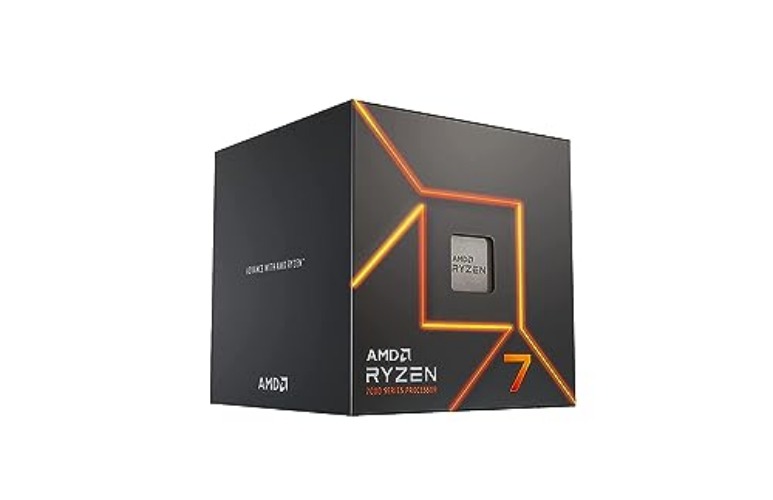 AMD Ryzen 7 7700 Desktop Processor (8-core/16-thread, up to 5.3 GHz max boost) with AMD Wraith Stealth Cooler - Ryzen 7 7700