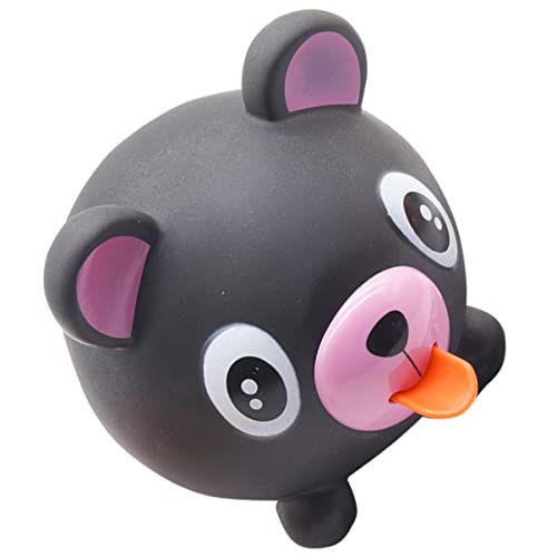 TOYANDONA Ball Rubber Vent Toy, Decompression Toystongue Birthday Squeaky Doll Tongue Animal Relievers Teenagers Play Prizes Desk Adorable Sound Out Screaming Favor Toys Squeeze - Black - 10x9cm