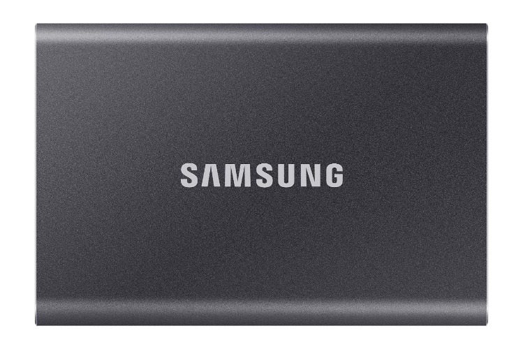 Samsung Portable SSD T7 (MU-PC1T0T/WW), 1TB, USB 3.2 Gen.2, 1.050 MB/s Lesen, 1.000 MB/s Schreiben, externe Festplatte für Mac, PC, Smartphone und Spielekonsole, Metallic Black - Metallic Black 1 TB T7