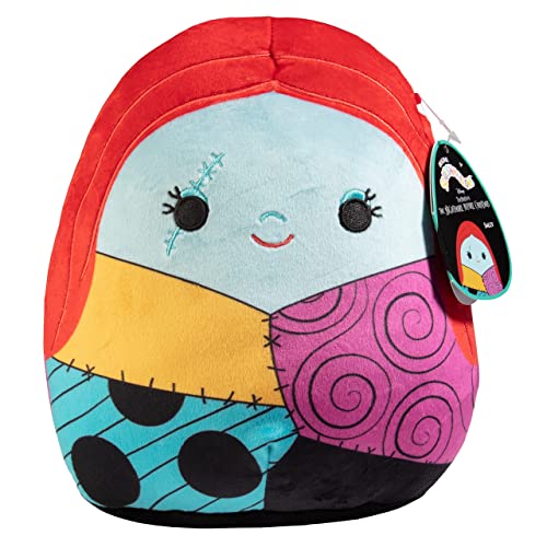 Squishmallow 8" Nightmare Before Christmas Sally - Official Kellytoy Halloween Holiday Plush - Cute and Soft Stuffed Animal Toy - Great Gift for Kids