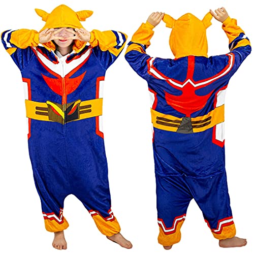 Nanrui Trade. Halloween Hero Academia Costume Adult Anime All Might One-piece Pajamas Jumpsuit Cosplay for Women Men - Unisex Adult - X-Large