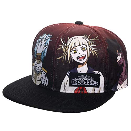 My Hero Academia League of Villains Red & Black Snapback Hat