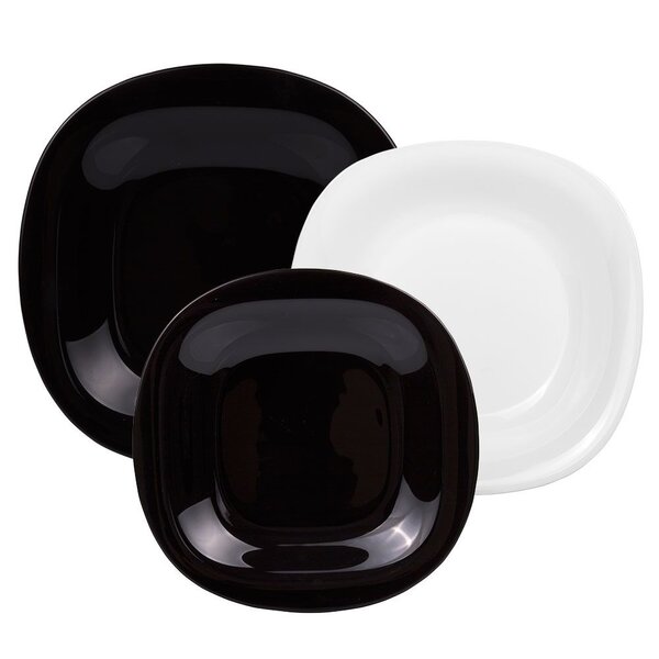 Luminarc pietų servizas Carine Neo White & Black, 18 dalių