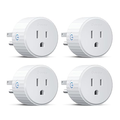 Govee Smart Plug, WiFi Plugs Work with Alexa & Google Assistant, Smart Outlet with Timer & Group Controller, WiFi Outlet for Home, No Hub Required, ETL & FCC Certified, 2.4G WiFi Only, 4 Pack - 4