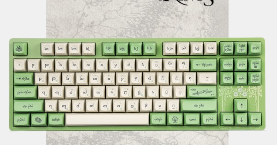 Drop + The Lord of the Rings™ Elven Keyboard | Mechanical Keyboards | TKL Mechanical Keyboards