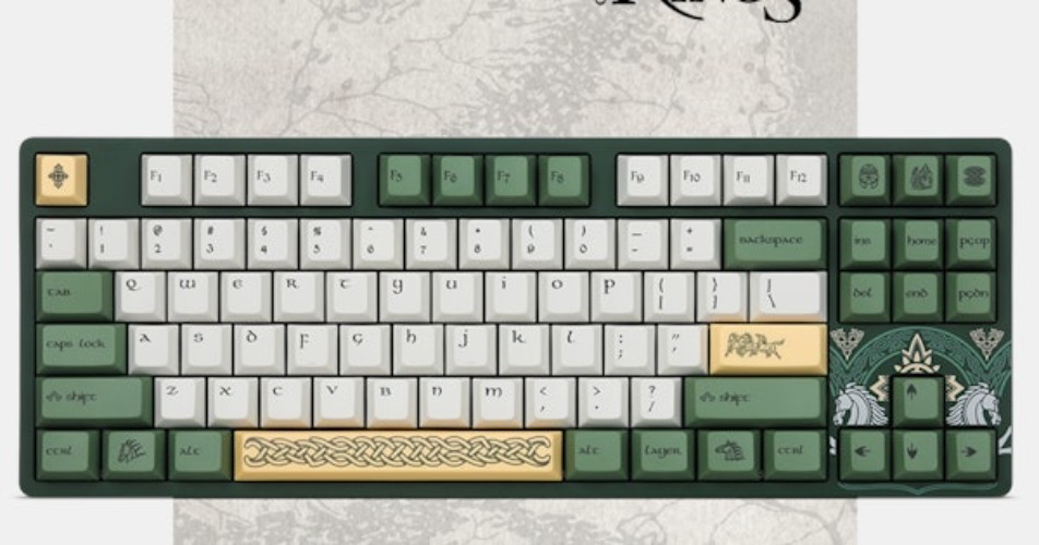Drop + The Lord of the Rings™ Rohan™ Keyboard - Aldburg | Mechanical Keyboards | TKL Mechanical Keyboards