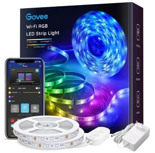 Govee RGB Smart Wi-Fi + Bluetooth LED Strip Lights(10m) [Energy Class A]