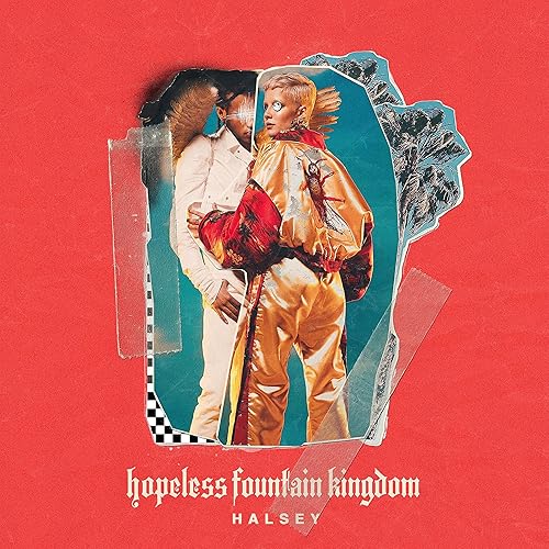 hopeless fountain kingdom Clear/Teal Splatter