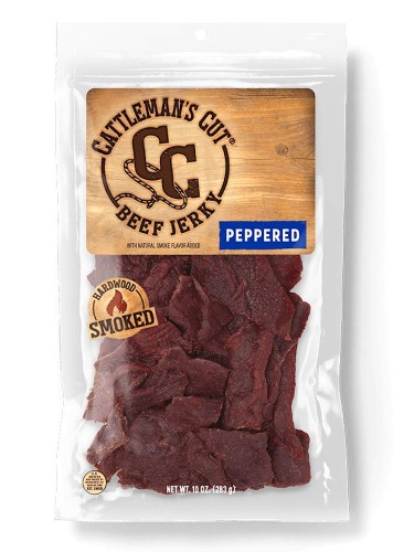 Cattleman's Cut Peppered Steakhouse Beef Jerky, 10 Ounce - Peppered 10 Ounce (Pack of 1)
