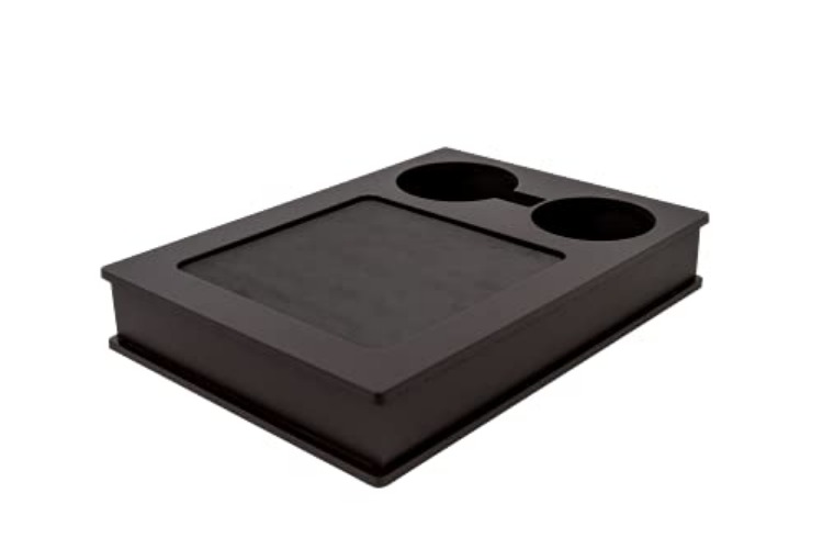 meistar Sofa, Couch, Bed, TV and Lap Tray Table for Eating with EVA Base and 2 Cup Holders. Remote Control and Cellphone Holder. Arm Rest Organizer. (Black) - Brown/Tobacco