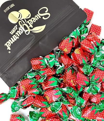 SweetGourmet Arcor Strawberry Bon Bons Buds Filled Hard Candy | 2 Pounds - 2 Pound (Pack of 1)