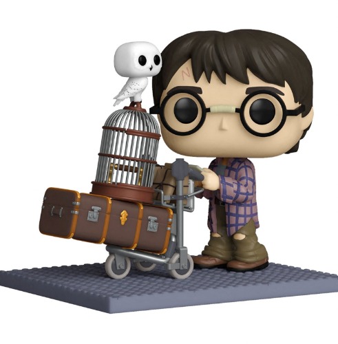 Harry Potter and the Sorcerer's Stone 20th Anniversary Harry Pushing Trolley Deluxe Pop! Vinyl Figure