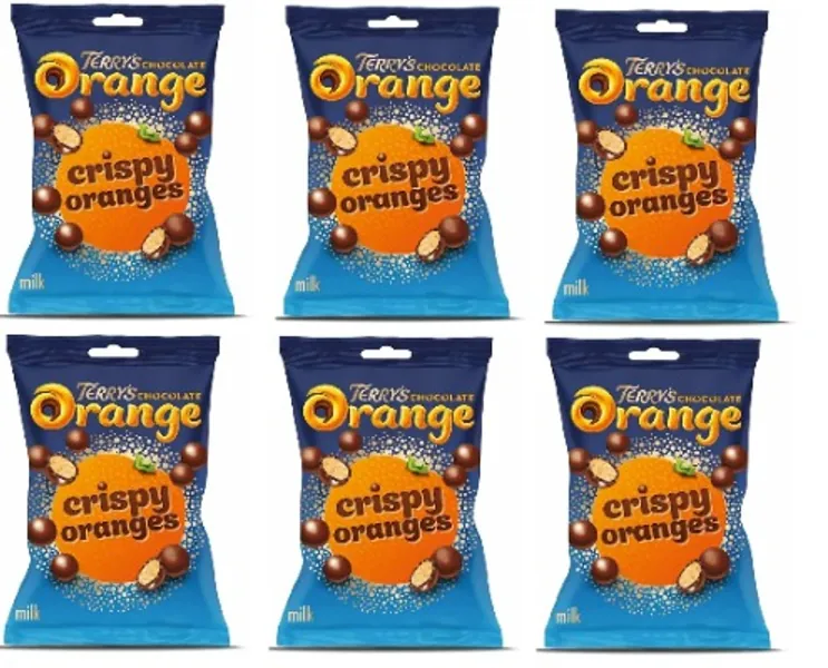 Terry's Milk Chocolate Crispy Oranges Bag 80g x 6 Bags