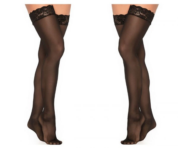 Mapale 1094 Mesh Thigh Highs Color Black - Only Size / Black