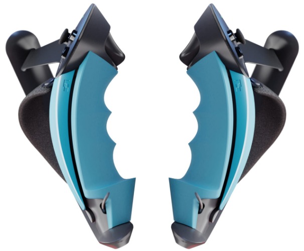 Valve Index VR Controller Grip - Right & Left - Blue Bundle - KNUCKLES DUSTER Light - 