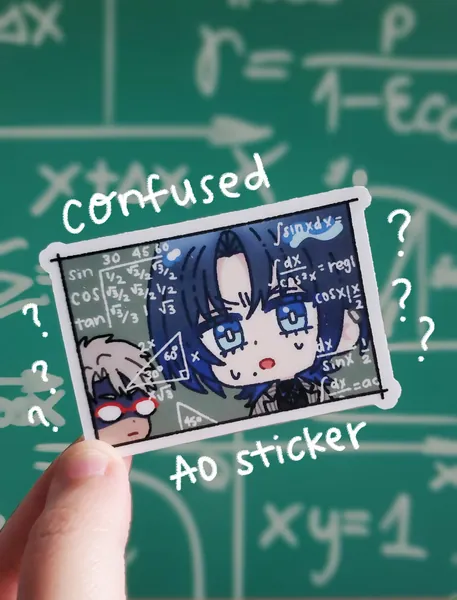Confused Ao Sticker (ReGLOSS)