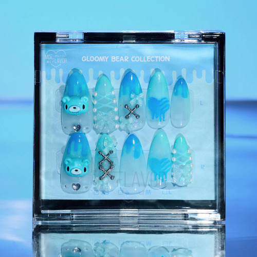Pre-Order Press-On Nails [MF x Gloomy Bear] - Blue / 2nd Batch Pre-Order XS