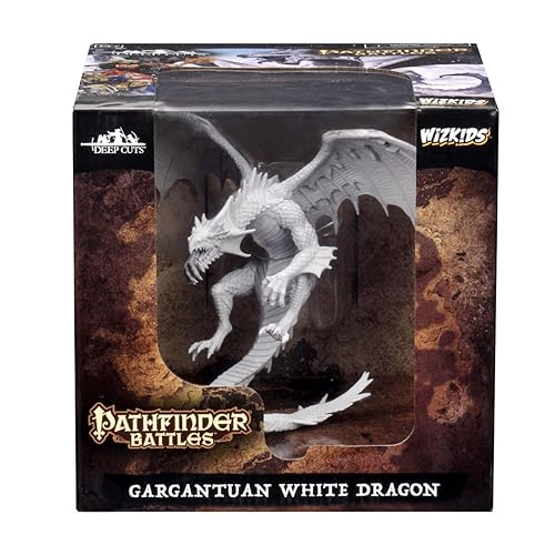 WizKids Pathfinder Battles™ Deep Cuts™ - Gargantuan White Dragon - White