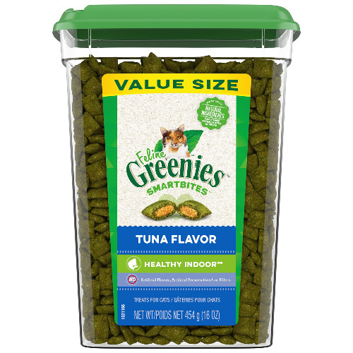 Greenies&amp;trade; Feline Greenies SmartBites Hairball Control Adult Cat Treats - Tuna