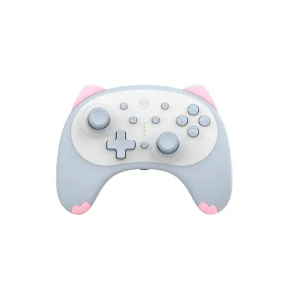 IINE Cat Controller for Nintendo Switch/Lite/Switch OLED With 3.5mm Headset Jack,Wireless controller for Nintendo Switch Blue,Small Size