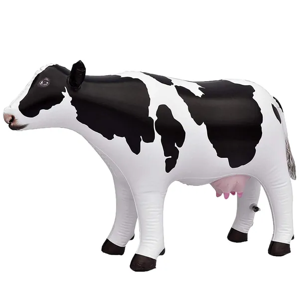 Jet Creations Cow Inflatable Animal Baby 37 inch Long Great for Pool Party Decoration, Birthday Kids and Adult an-Cow
