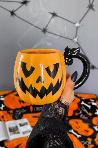 Pumpkin Ceramic Mug | One Size / Orange / 100% Ceramic