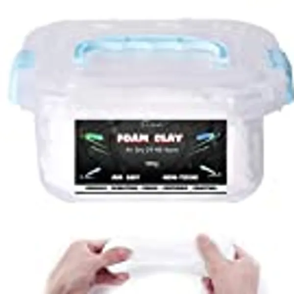 1.1lb Moldable Cosplay Foam Clay (White) – High Density and Hiqh Quality for Intricate Designs | Air Dries to Perfection for Cutting with a Knife or Rotary Tool, Sanding or Shaping