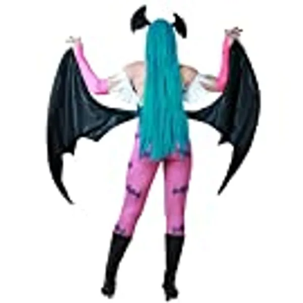 miccostumes Women's Game Heart Hollow Top Cosplay Costume With Wings Leggings