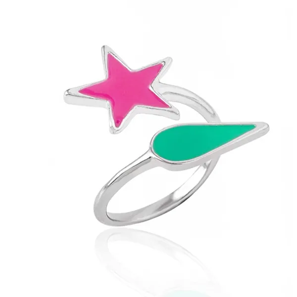 Hisoka Ring, Star and Teardrop Anime Stud Ring , Gifts For anime fans, Cosplay, Comic Con, Dress Up Party, green