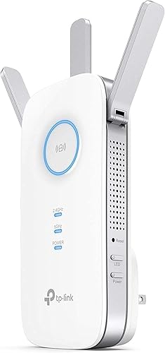 TP-Link AC1750 WiFi Extender (RE450), PCMag Editor's Choice, Up to 1750Mbps, Dual Band WiFi Repeater, Internet Booster, Extend WiFi Range further - Wi-Fi 5, AC1750